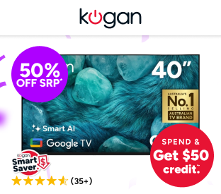 Kogan 40" QLED Full HD Smart AI Google TV Product Image