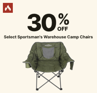 30% Off Select Sportsman's Warehouse Camp Chairs