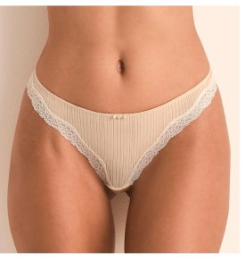 Lilou Thong Light Beige