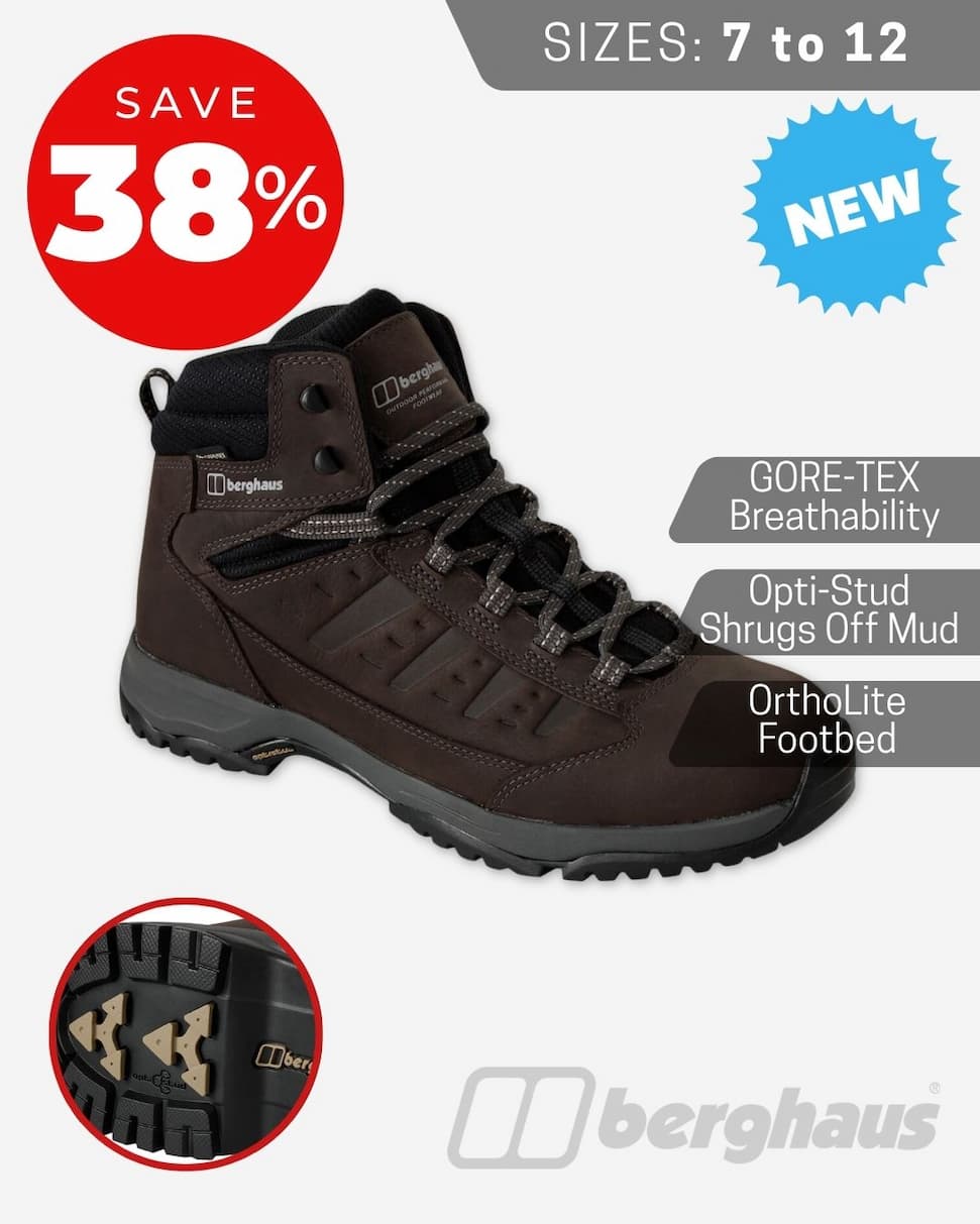 Berghaus Mens Valley Gore-Tex Waterproof Leather Walking Boots