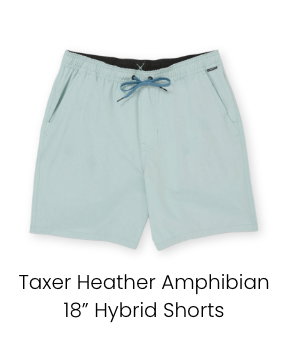 Taxer Heather Amphibian 18" Hybrid Shorts