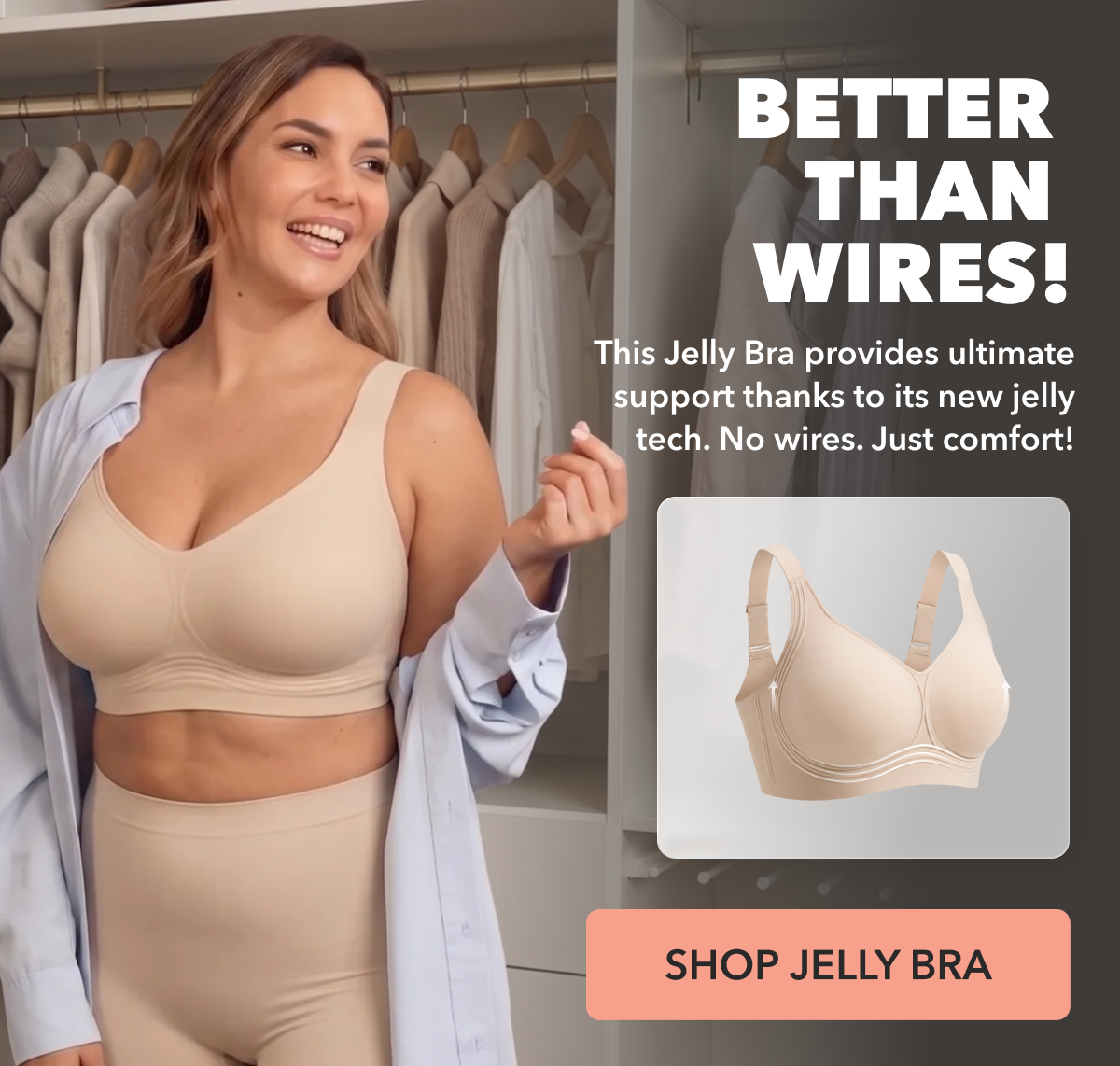 Shapermint Essentials Everyday Wireless Jelly Bra