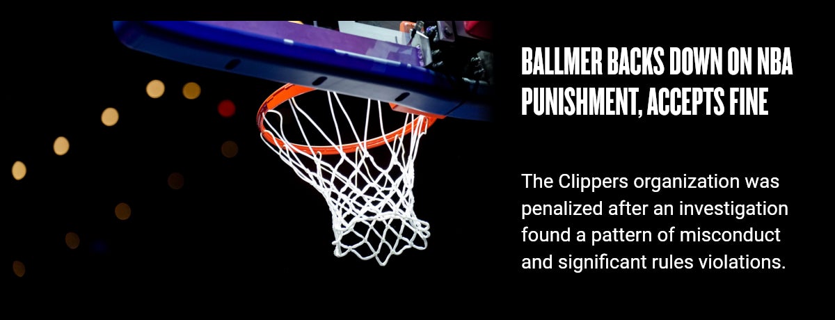 Ballmer backs down on NBA punishment, accepts fine