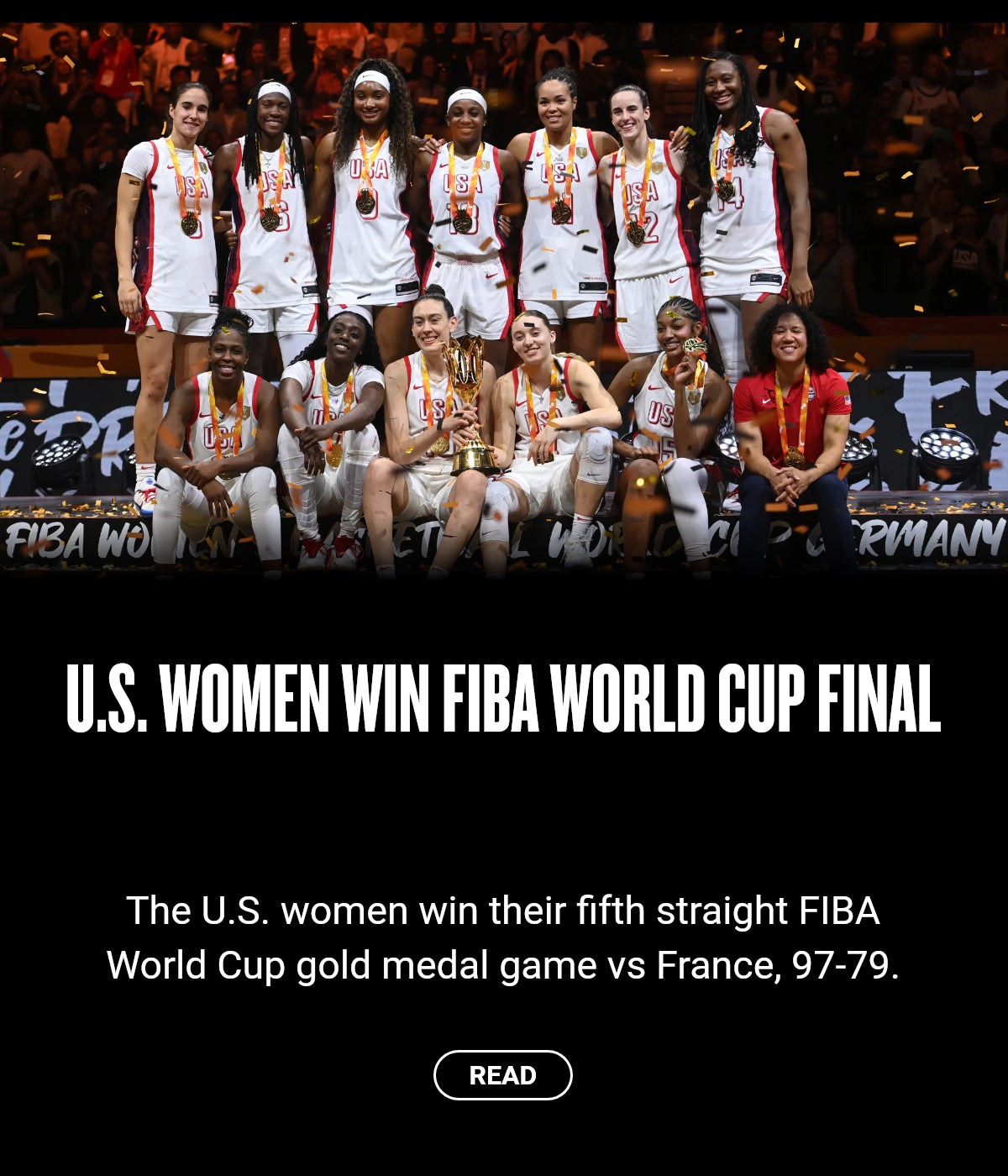 U.S. women win FIBA World Cup final