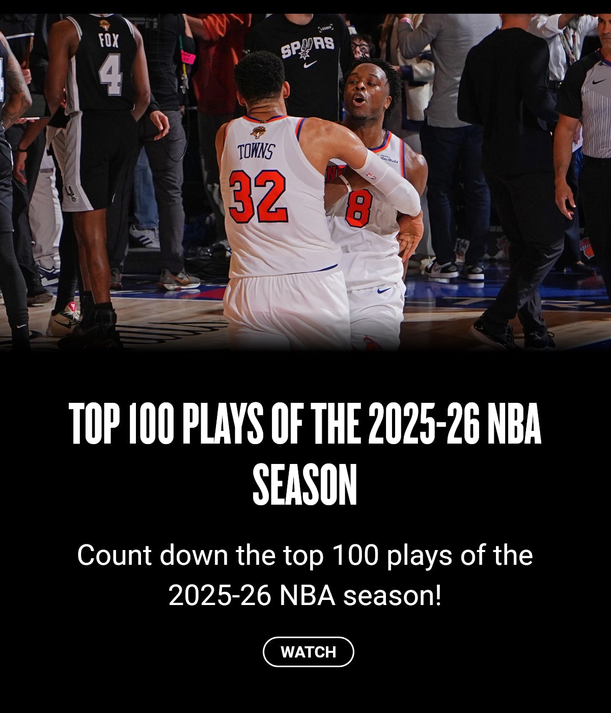 Top 100 plays of the 2025-26 NBA season