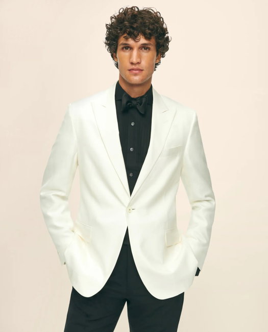 Image of Black Fleece Peak Lapel Dinner Jacket