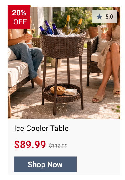 Ice Cooler Table