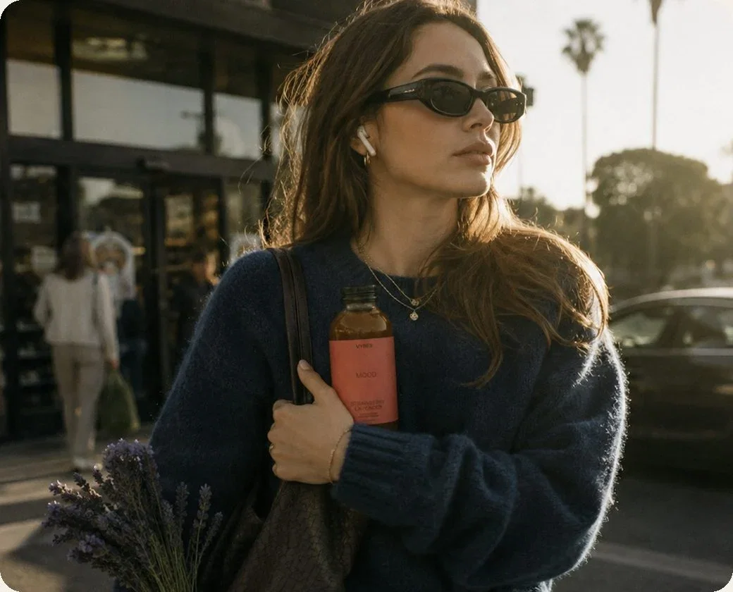 VYBES Mood Strawberry Lavender, out in Los Angeles