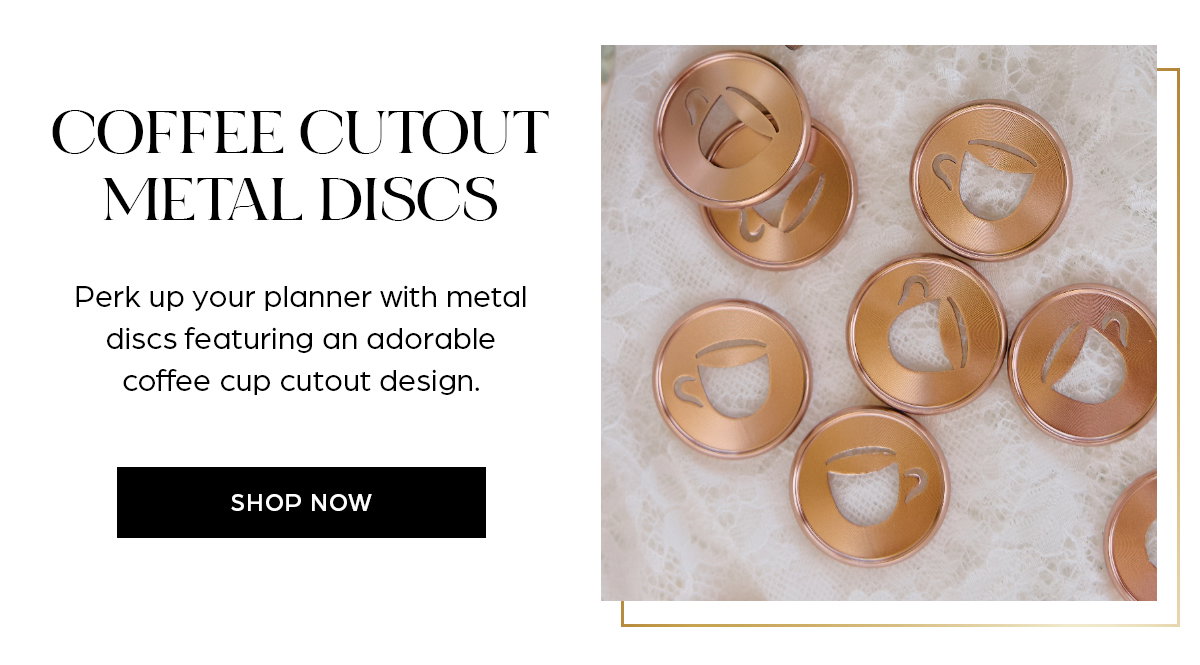Coffee Cutout Metal Discs