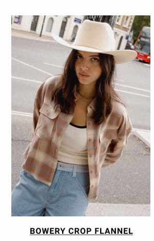 BOWERY CROP FLANNEL