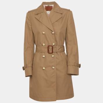 Beige Gabardine Button Detail 