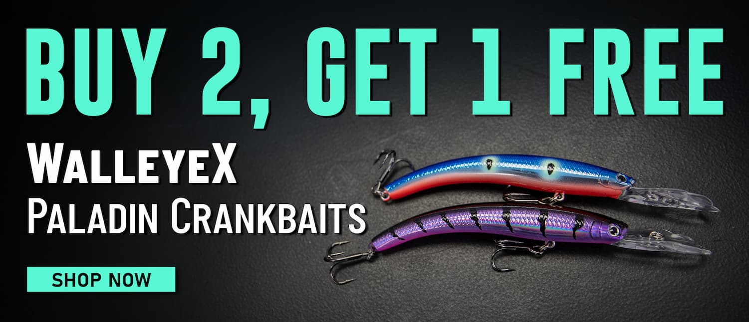 New! WalleyeX Paladin Crankbaits Shop Now