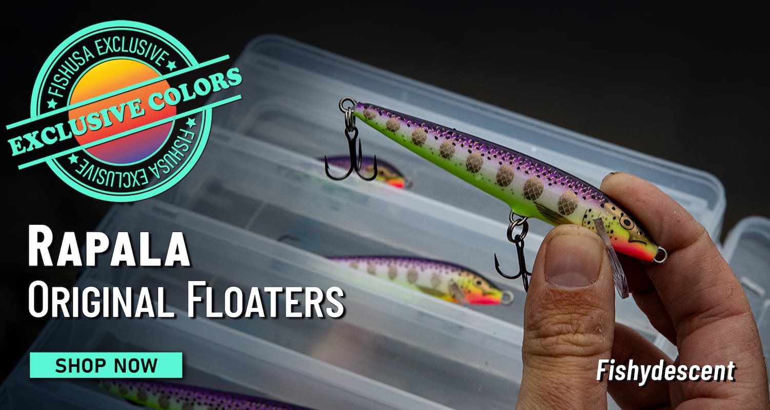 FishUSA Exclusive Colors Rapala Original Floaters Fishydescent Shop Now