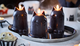 cat candle pillar