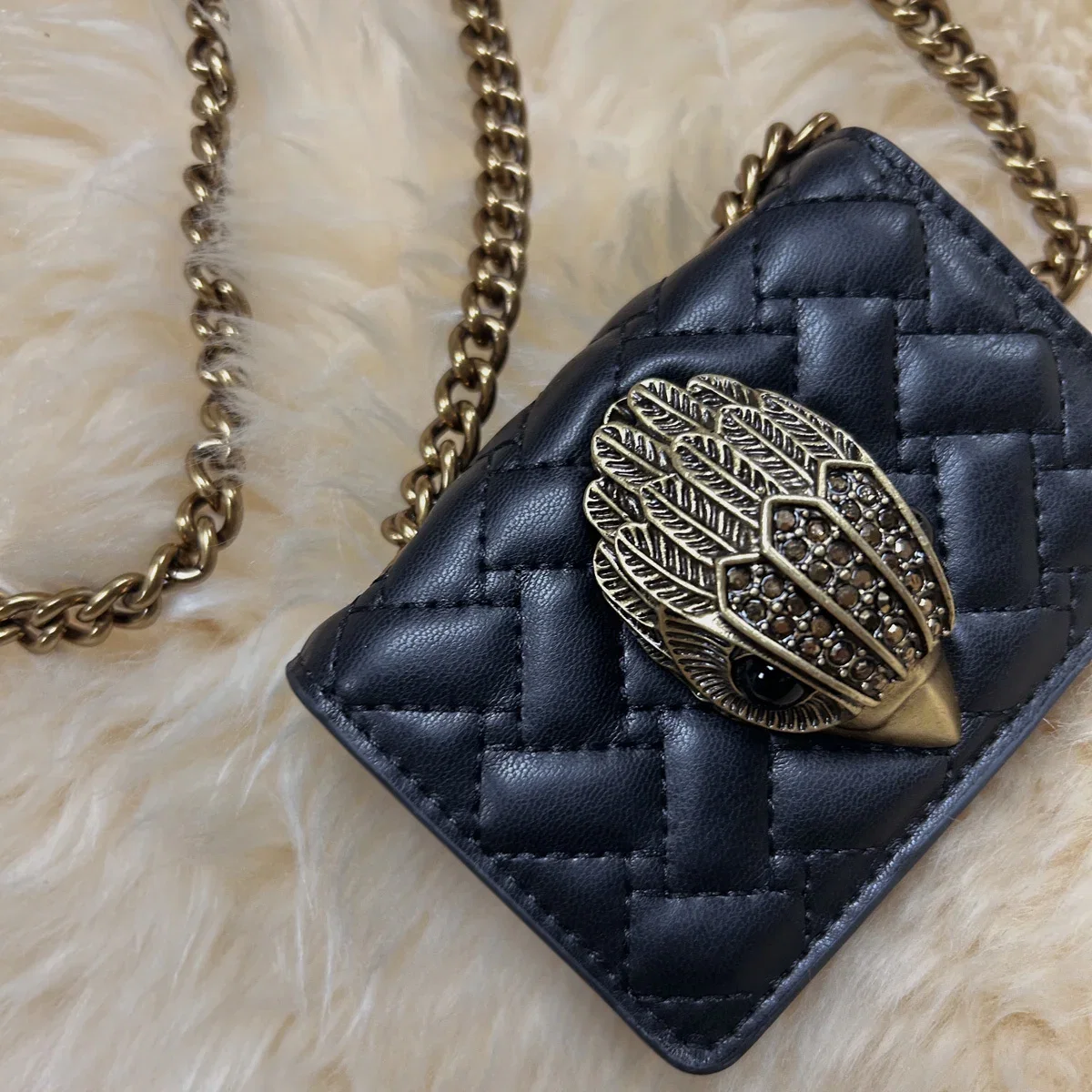 Kurt Geiger London Kensington Signature Eagle Crest Micro Quilted Crossbody Bag, $98