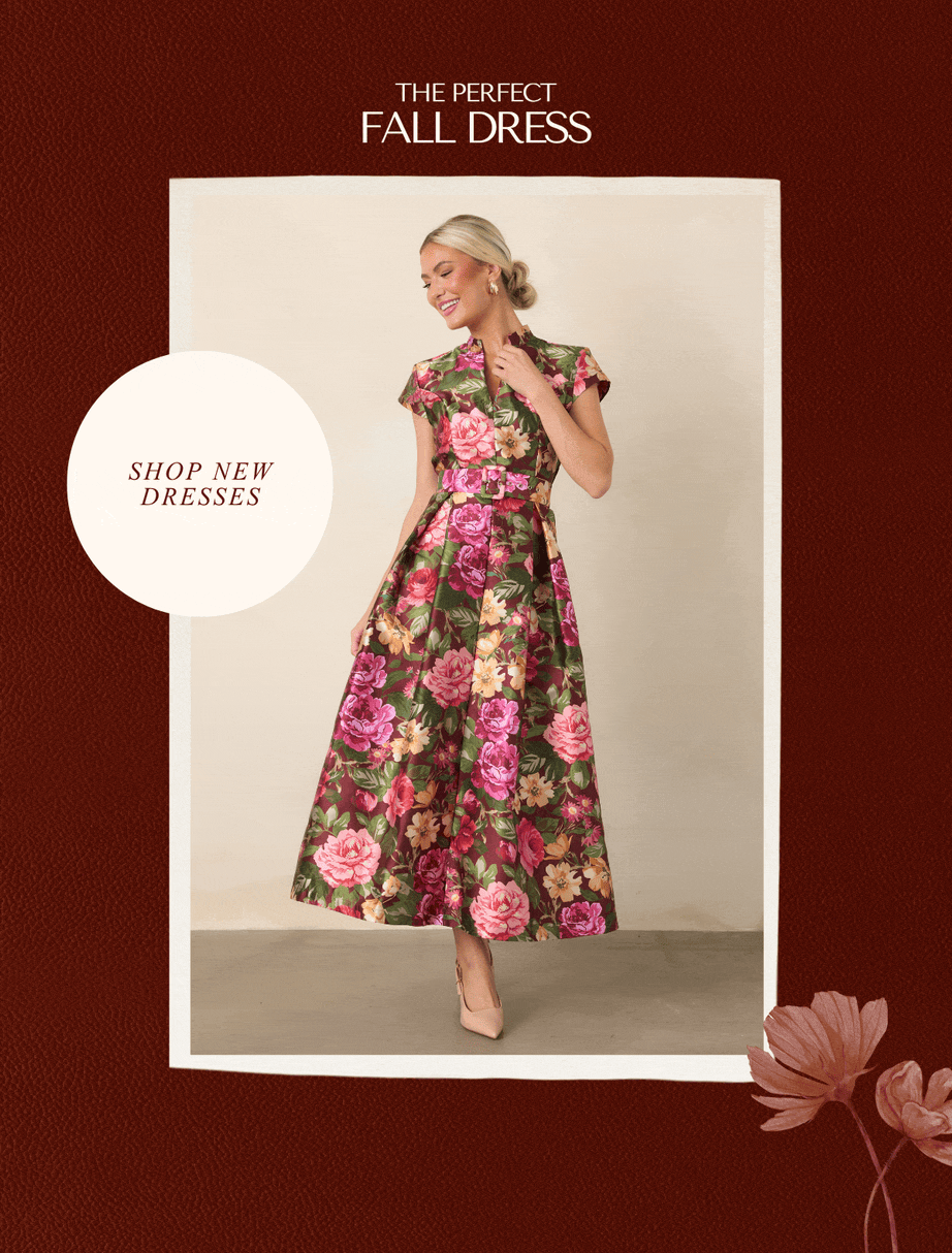 "The Perfect Fall Dress. Shop New Dresses."