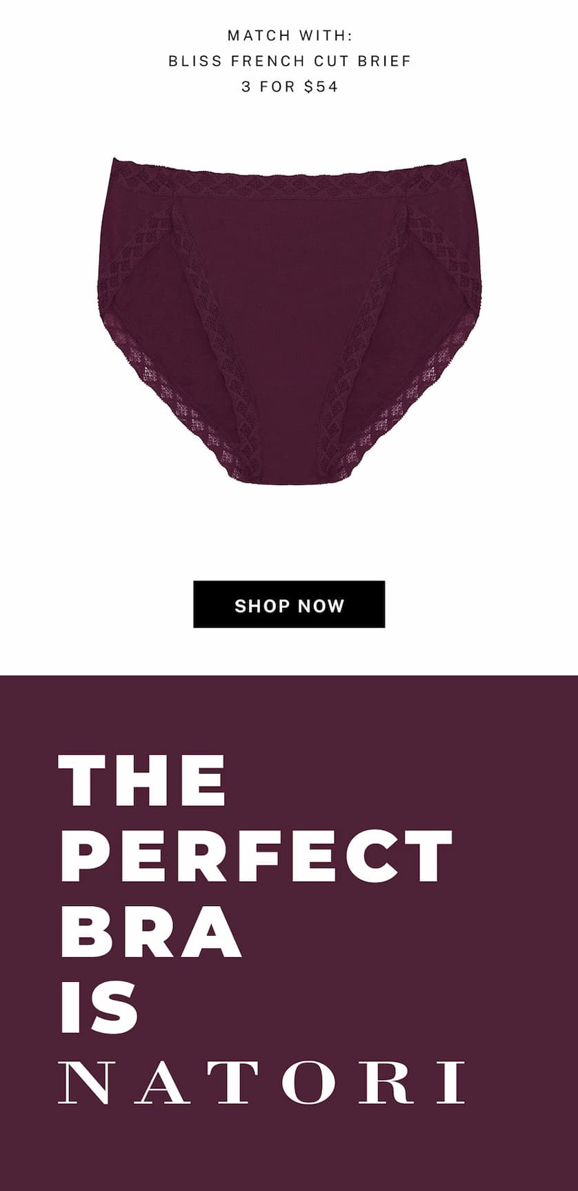 Mix & Match 3 for $54 underwear. 
