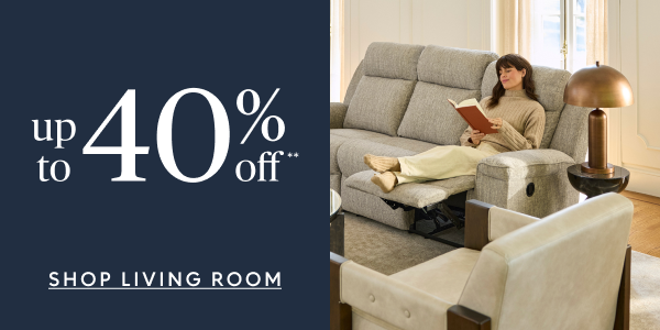 Living room up to 40% off**