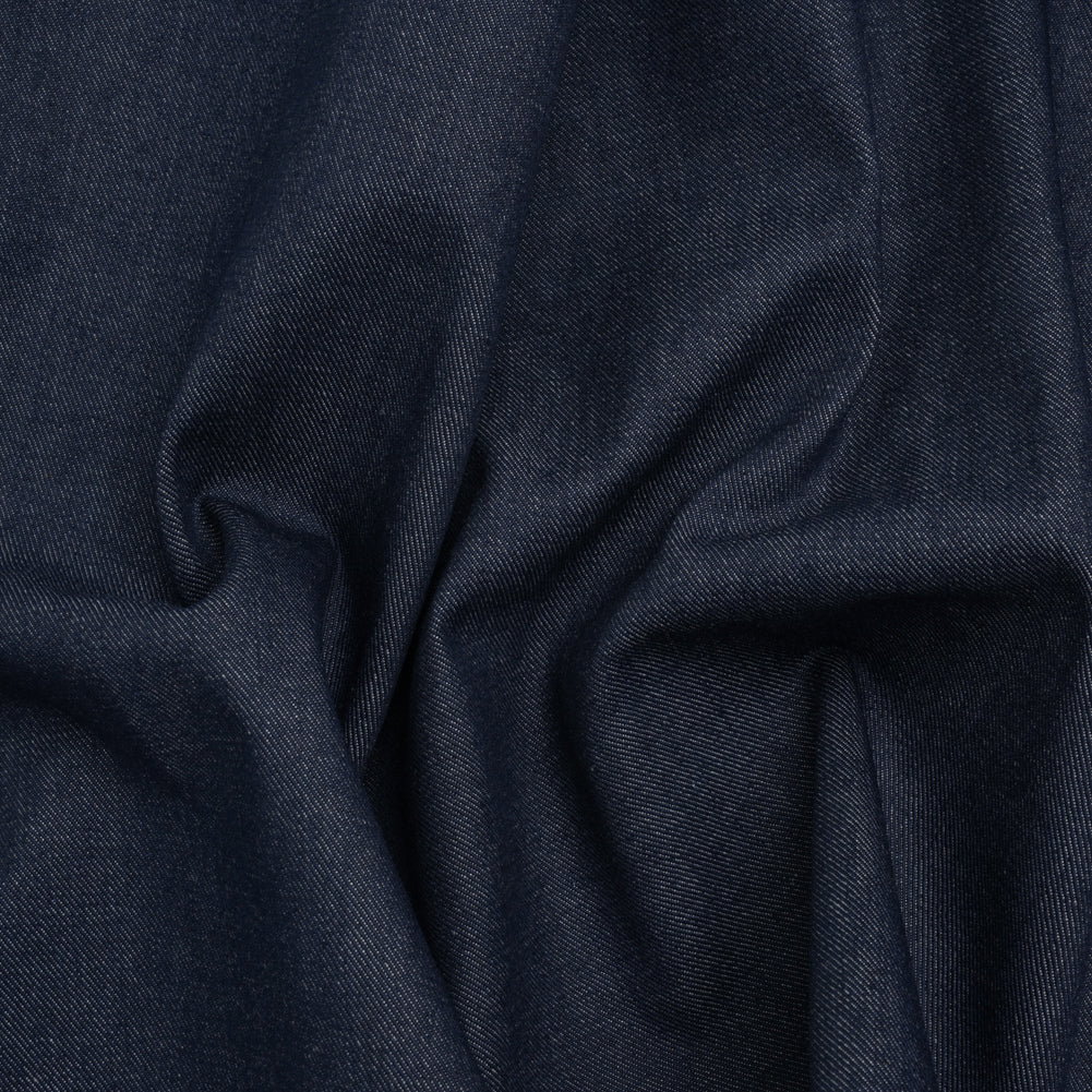 Image of Structured Heavy Cotton Denim - Blue - Deadstock