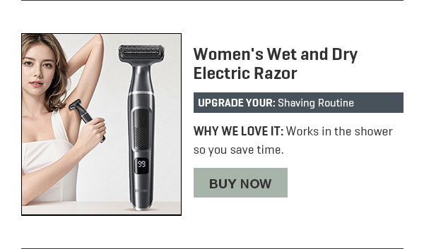 Women's Wet and Dry Electric Razor