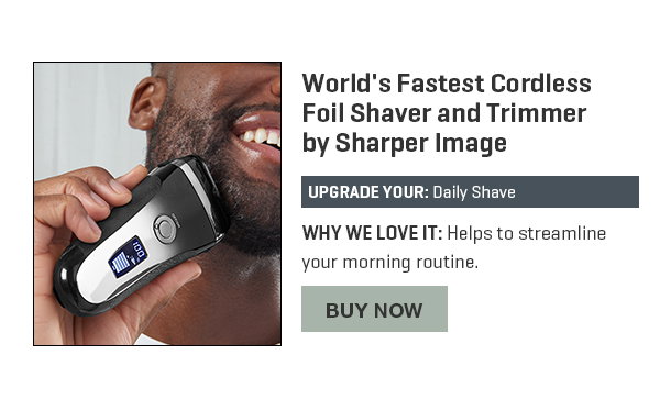 World's Fastest Cordless Foil Shaver and Trimmer by Sharper Image