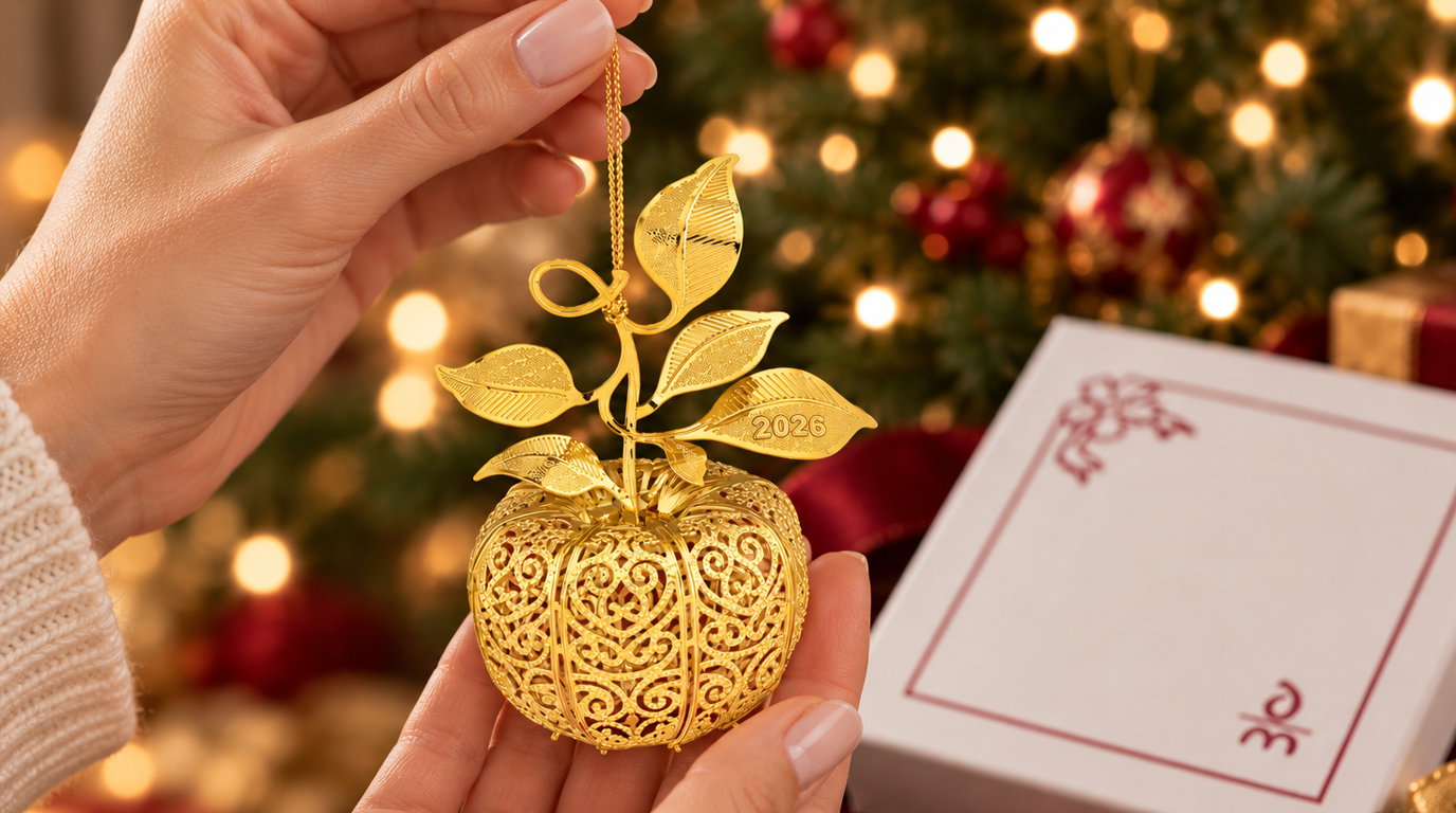 2026 Annual Gold Christmas Ornament