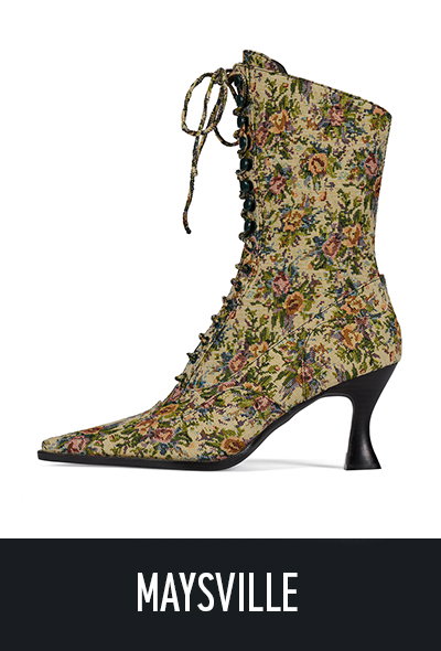 maysville Beige Floral Tapestry