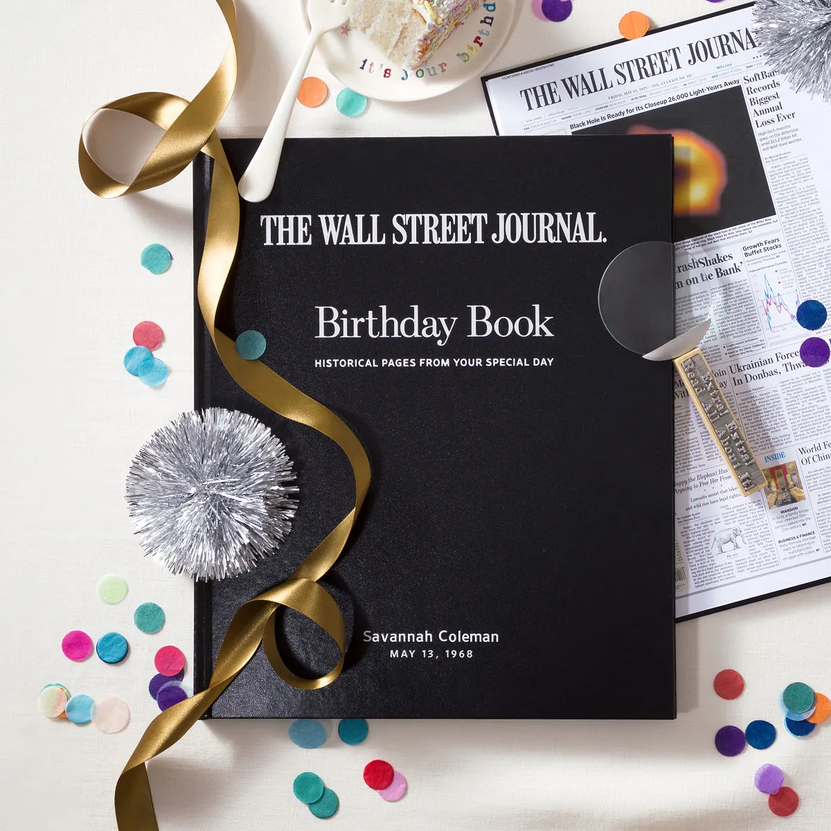 Wall Street Journal Custom Birthday Book