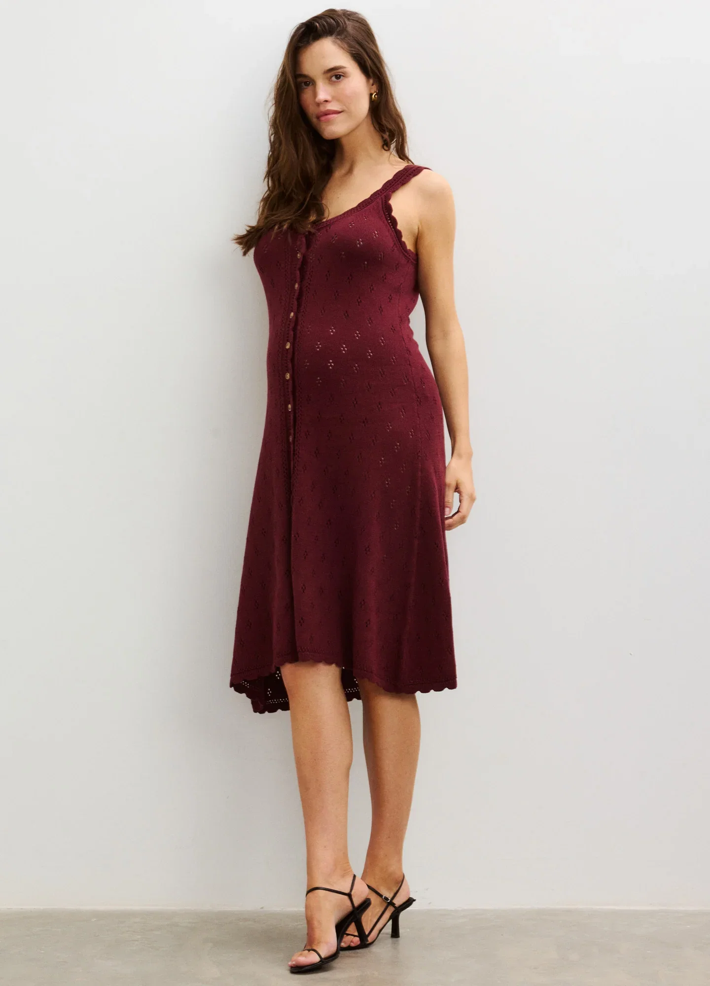 Image of The Eloise Pointelle Nursing Tank Dress