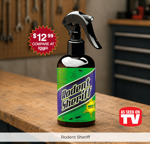 Bottle of Rodent Sheriff. $12.99 Compare at $29.55