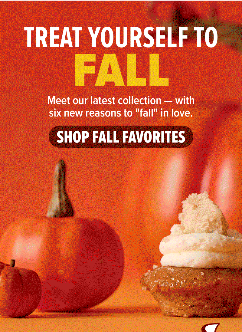 Treat yourself to fall! Meet our latest collection - with six new reasons to "fall" in love. Shop Fall Favorites cupcakes!