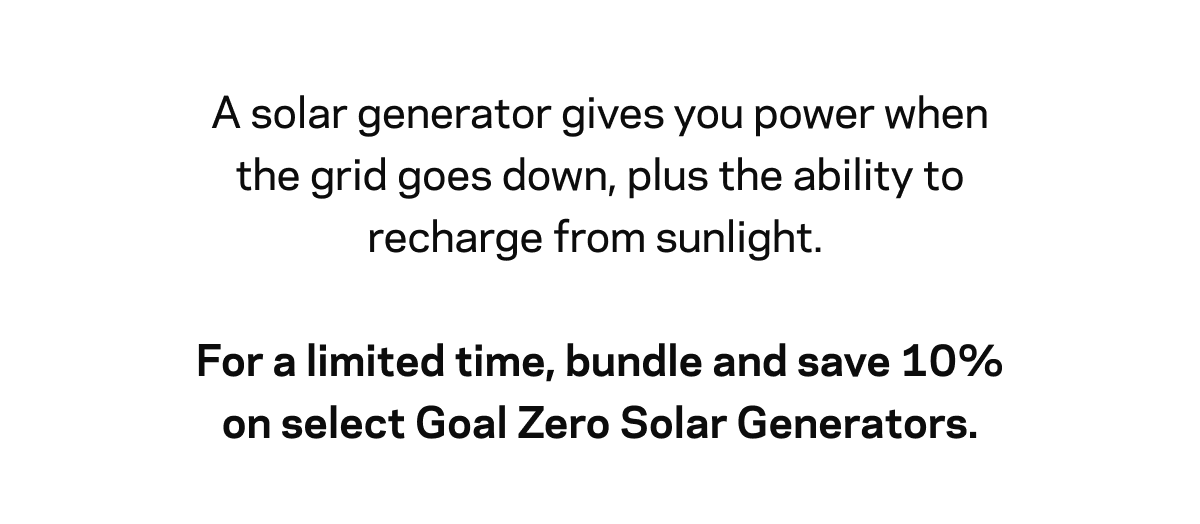 Shop Solar Generators