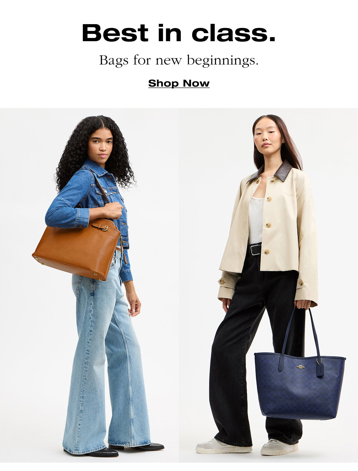 Best in class. Bags for new beginnings. Shop now