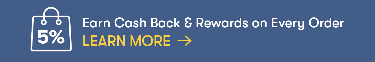 Get up to 5% back on every purchase