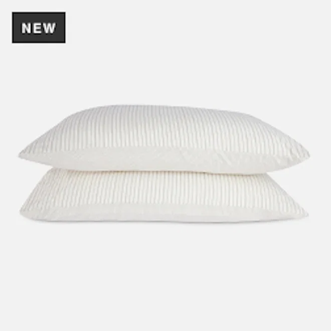 Thread Office Natural Yarn Dye Reversible Stripe Pillowcase