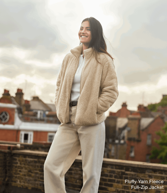 pdp4women0fluffy0yarn0fleece0full0zip0jacket