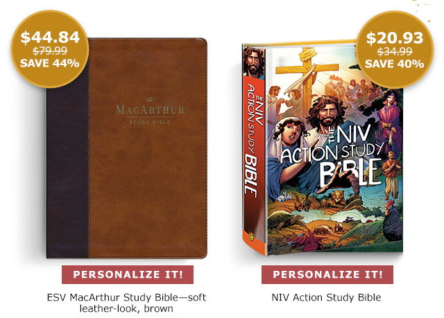 ESV MacArthur Study Bible | NIV Action Study Bible