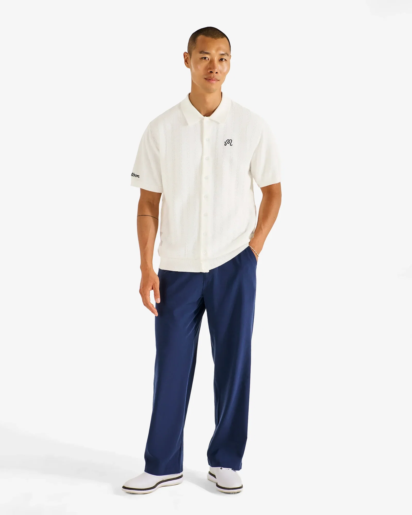 Image of Malbon Crosscut Polo 