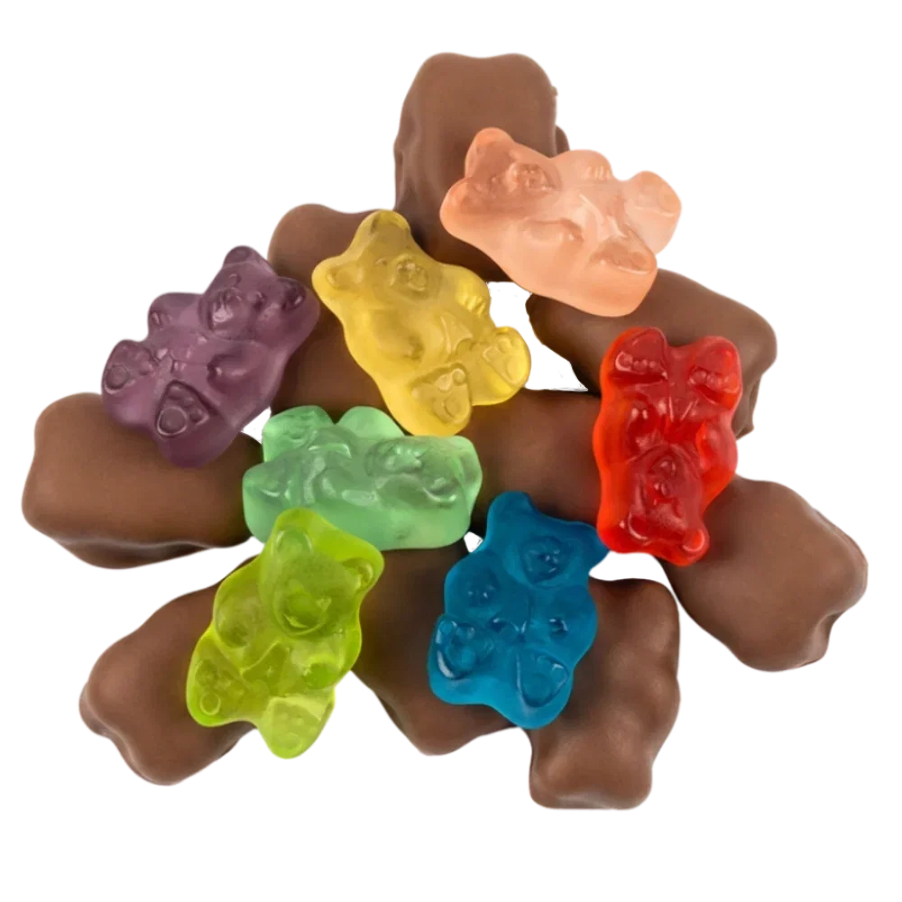 Image of Milk Chocolate Covered Gummi Bears - Tub
