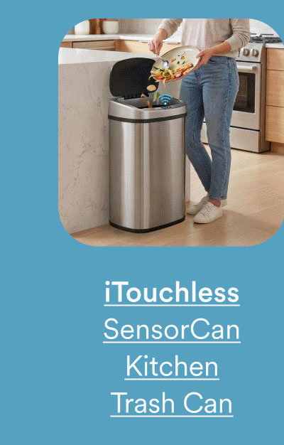 iTouchless SensorCan Oval Kitchen Trash Can