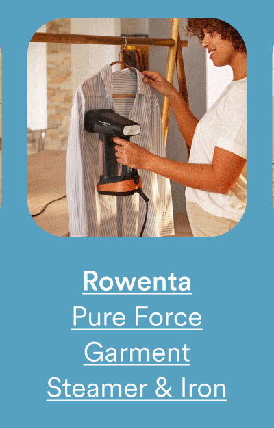 Rowenta Pure Force 3-in-1 Garment Steamer & Iron