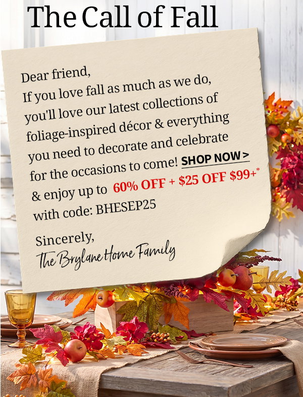 FALL INTO SAVINGS