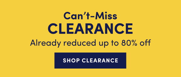 up to 80% off clearance