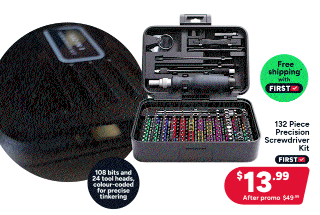 132 Piece Precision Screwdriver Kit