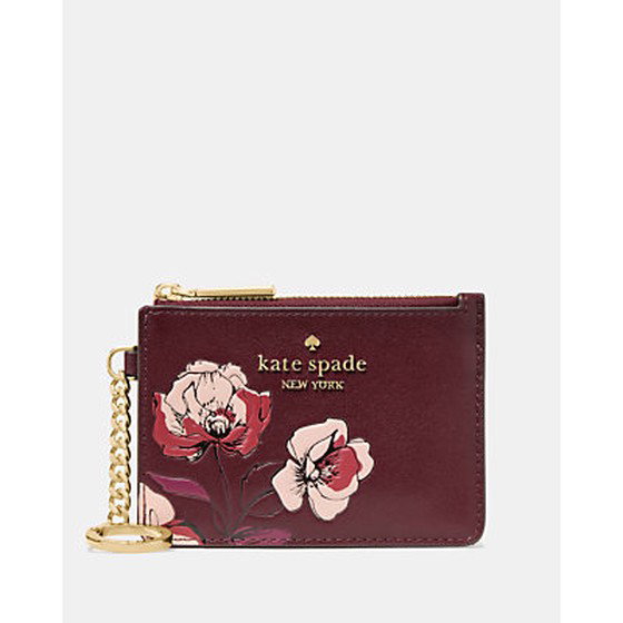 Floral Key Ring Card Holder