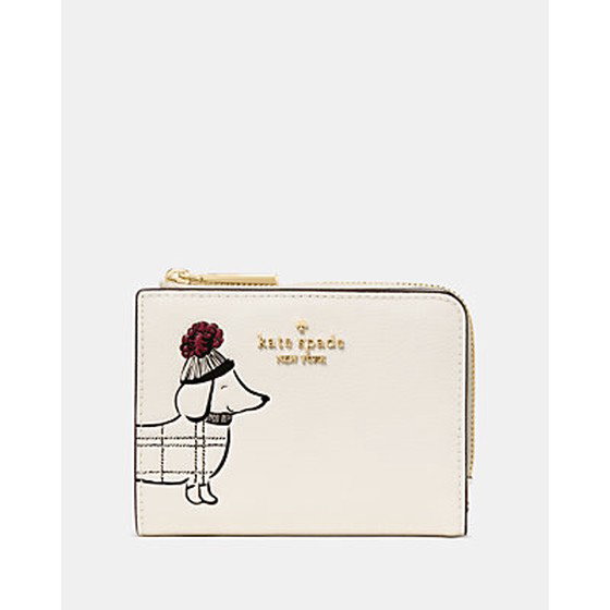 Charlie Dachshund Small L-zip Wallet