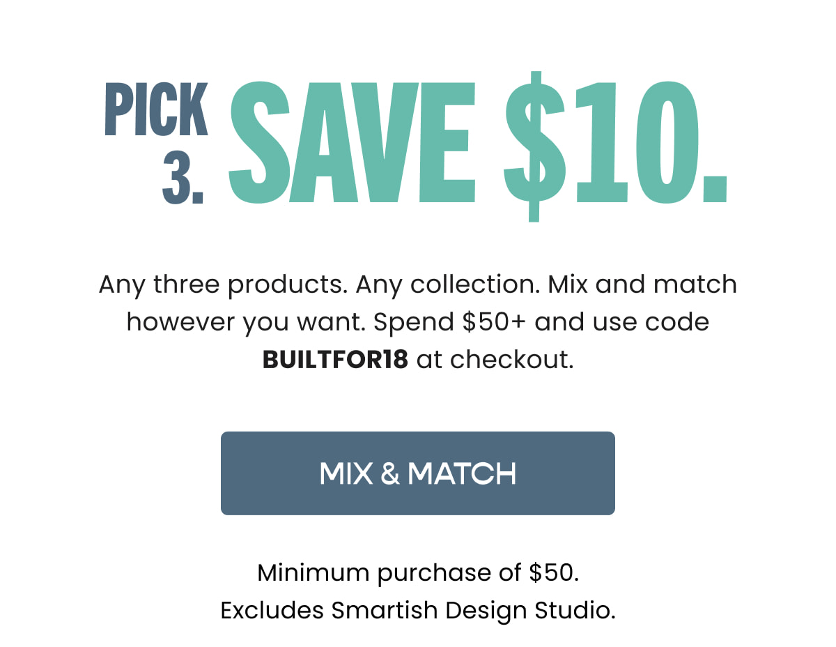 Pick 3. Save $10.
