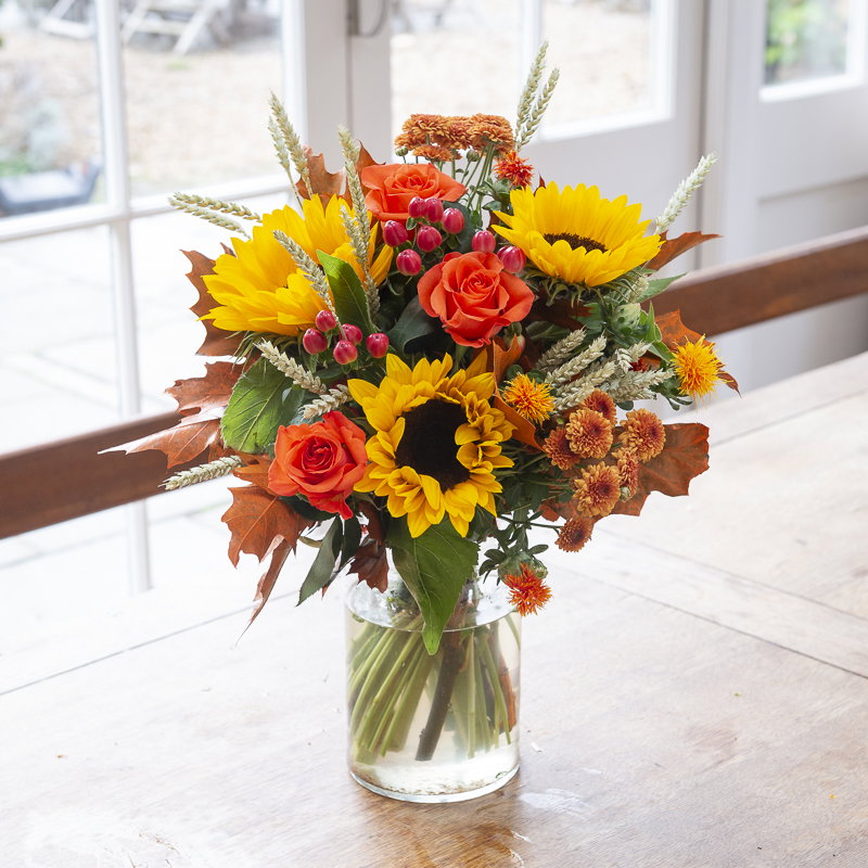 Image of Rustic Rose and Sunflowers