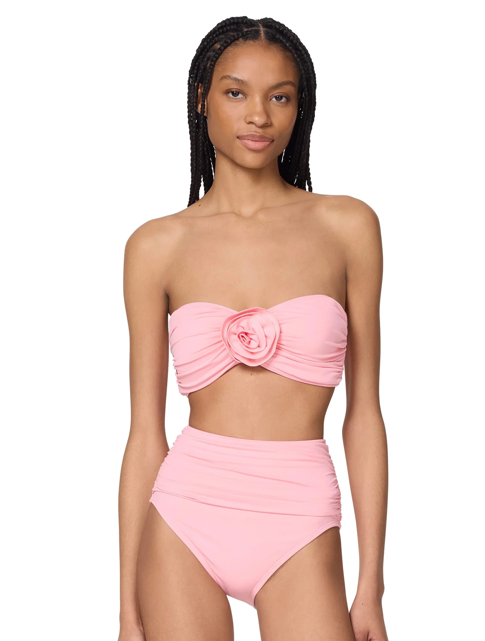 Image of Kate Spade Bandeau Bra Bikini Top - Rosette Solids