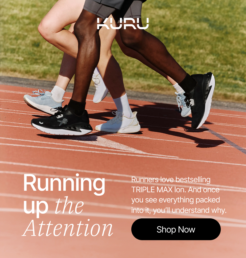 TRIPLE MAX Ion is your ultimate running shoe for injury recovery.